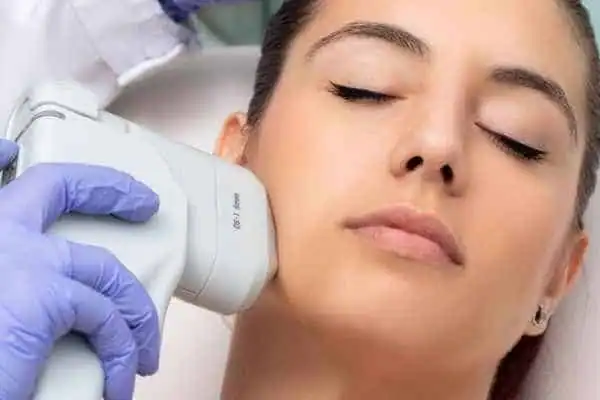 HIFU - Breakthrough in Anti - ageing 1 Image of woman having HIFU Eccles treatment