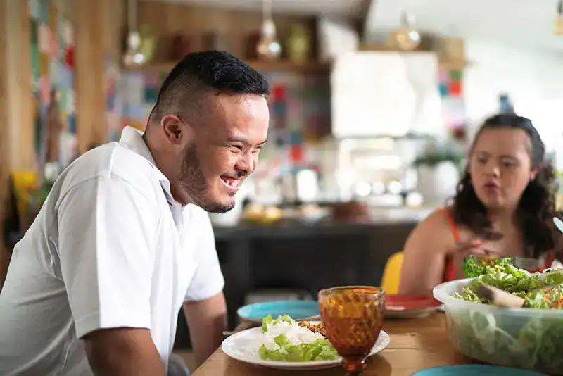 Empowering Weight Loss: A Comprehensive Guide for Individuals with Disabilities 2 Image of a disabled man and balance around nutrition to aid weight loss Eccles